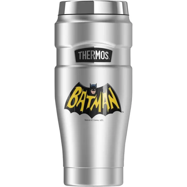 THERMOS Batman Classic Tv Series Logo STAINLESS KING Stainless Steel Travel Tumbler Vacuum insulated amp Double Wall 16ozTHERMOS Batman Classic Tv Series Logo STAINLESS KING Stainless Steel Travel Tumbler Vacuum insulated amp Double Wall 16oz