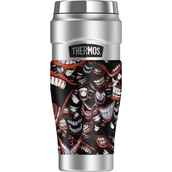 THERMOS Batman Joker Famous Smile STAINLESS KING Stainless Steel Travel Tumbler Vacuum insulated amp Double Wall 16ozTHERMOS Batman Joker Famous Smile STAINLESS KING Stainless Steel Travel Tumbler Vacuum insulated amp Double Wall 16oz