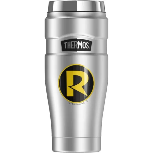 THERMOS Batman Robin R Logo STAINLESS KING Stainless Steel Travel Tumbler Vacuum insulated amp Double Wall 16ozTHERMOS Batman Robin R Logo STAINLESS KING Stainless Steel Travel Tumbler Vacuum insulated amp Double Wall 16oz