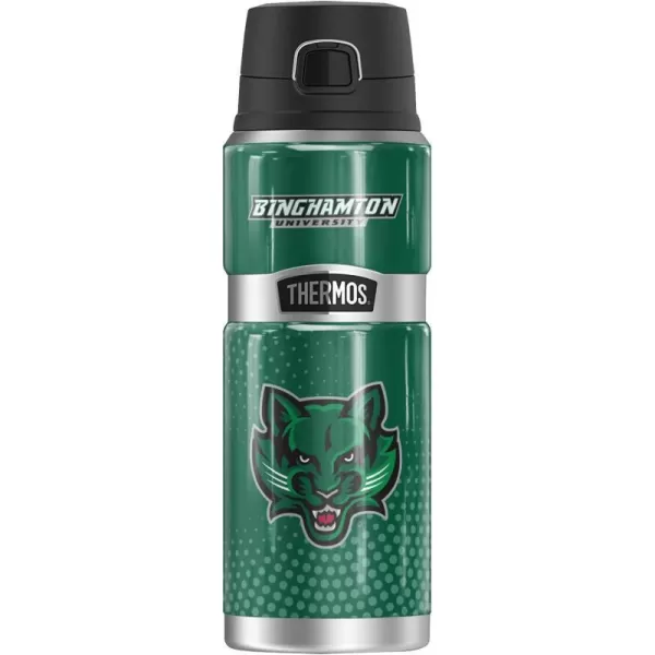 THERMOS Binghamton University OFFICIAL Radial Dots STAINLESS KING Stainless Steel Drink Bottle Vacuum insulated amp Double Wall 24oz24 oz Bottle RADIAL DOTS