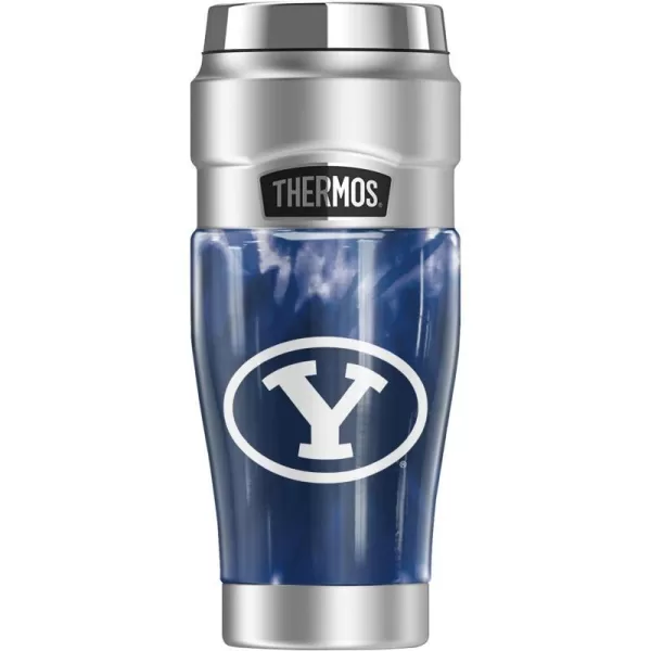 THERMOS Brigham Young University OFFICIAL TieDye STAINLESS KING Stainless Steel Travel Tumbler Vacuum insulated amp Double Wall 16oz16 oz Tumbler TIEDYE