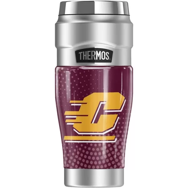 THERMOS Central Michigan University OFFICIAL Camo STAINLESS KING Stainless Steel Travel Tumbler Vacuum insulated amp Double Wall 16oz16 oz Tumbler RADIAL DOTS