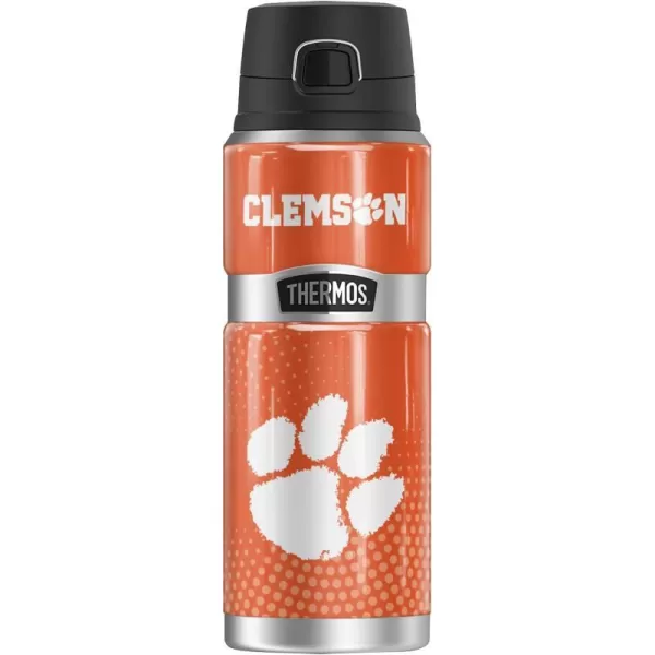 THERMOS Clemson University OFFICIAL Let Em Rip STAINLESS KING Stainless Steel Drink Bottle Vacuum insulated amp Double Wall 24oz24 oz Bottle LET EM RIP