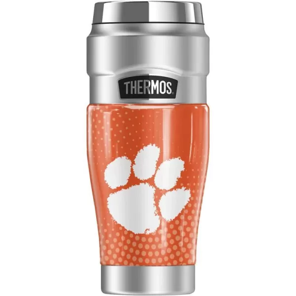 THERMOS Clemson University OFFICIAL Let Em Rip STAINLESS KING Stainless Steel Travel Tumbler Vacuum insulated amp Double Wall 16oz16 oz Tumbler LET EM RIP