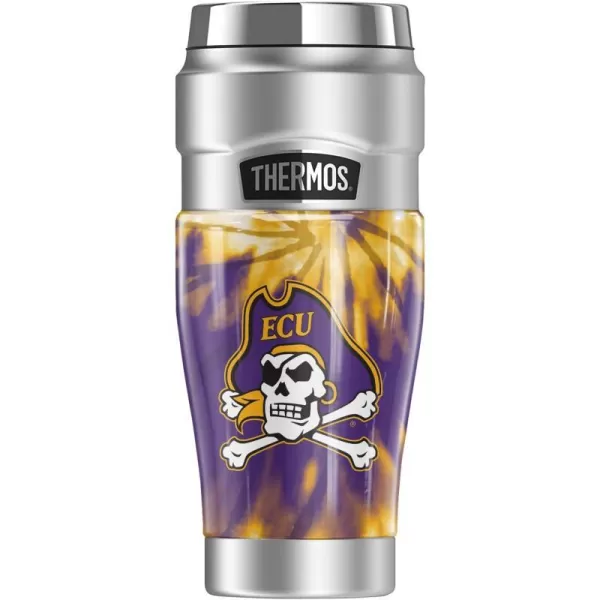 THERMOS East Carolina University OFFICIAL Camo STAINLESS KING Stainless Steel Travel Tumbler Vacuum insulated amp Double Wall 16oz16 oz Tumbler TIEDYE