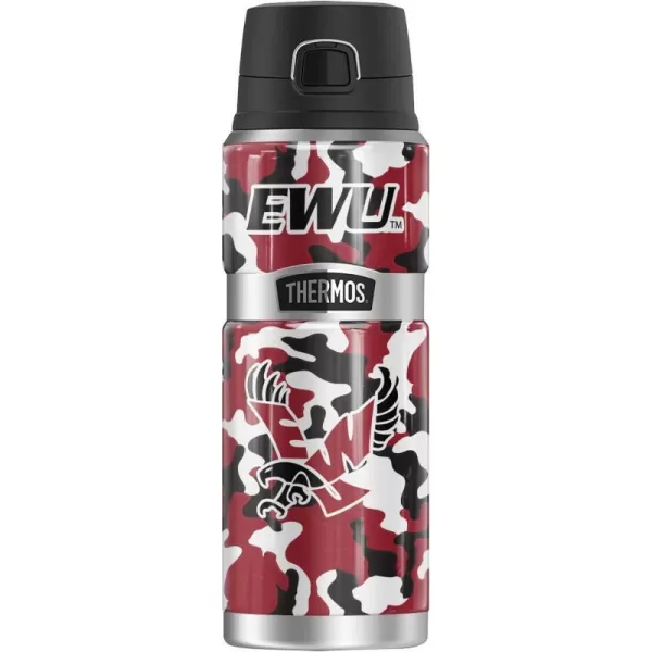 THERMOS Eastern Washington University OFFICIAL TieDye STAINLESS KING Stainless Steel Drink Bottle Vacuum insulated amp Double Wall 24oz24 oz Bottle Camo