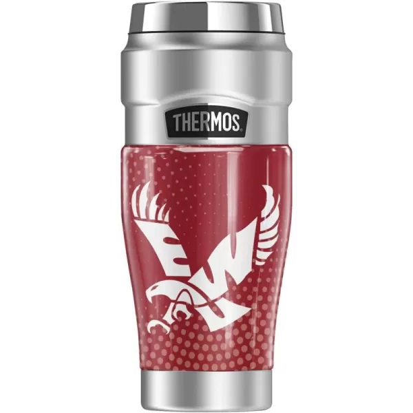 THERMOS Eastern Washington University OFFICIAL TieDye STAINLESS KING Stainless Steel Travel Tumbler Vacuum insulated amp Double Wall 16oz16 oz Tumbler RADIAL DOTS