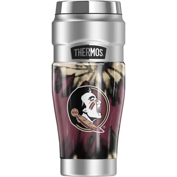 THERMOS FLORIDA STATE UNIVERSITY OFFICIAL Camo STAINLESS KING Stainless Steel Travel Tumbler Vacuum insulated amp Double Wall 16oz16 oz Tumbler TIEDYE