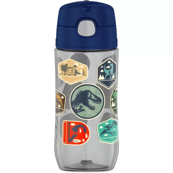 THERMOS FUNTAINER 16 Ounce Plastic Hydration Bottle with Spout RaspberryJurassic World Dominion