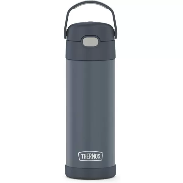 THERMOS FUNTAINER 16 Ounce Stainless Steel Vacuum Insulated Bottle with Wide Spout Lid Looney TunesStone Slate Bottle