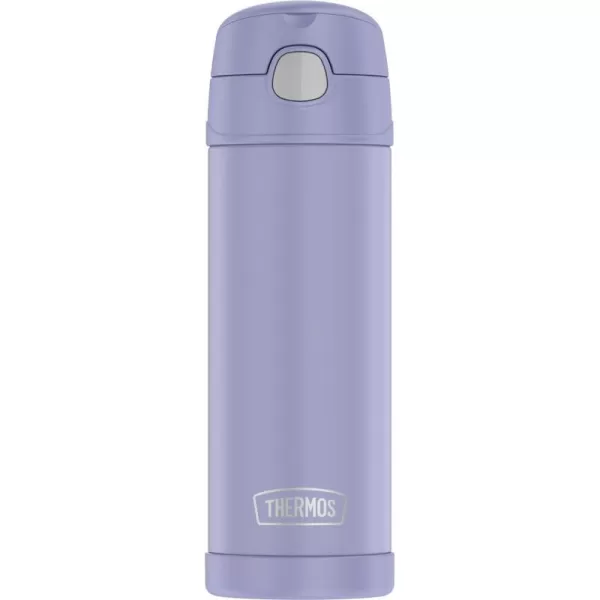 THERMOS FUNTAINER 16 Ounce Stainless Steel Vacuum Insulated Bottle with Wide Spout Lid RosewooodLavender