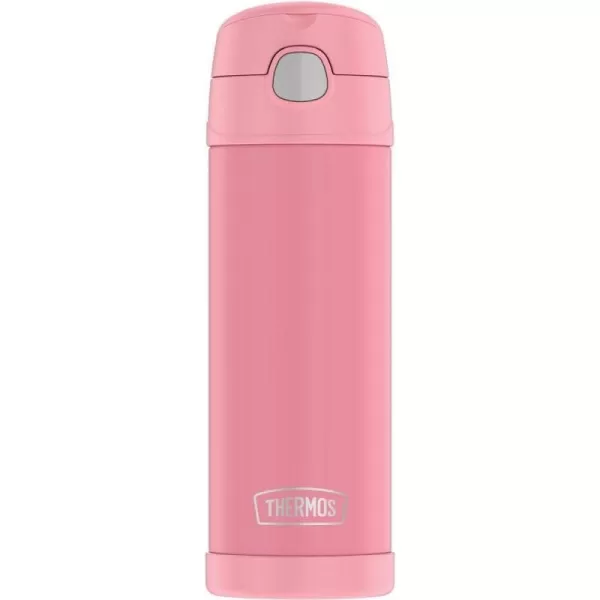 THERMOS FUNTAINER 16 Ounce Stainless Steel Vacuum Insulated Bottle with Wide Spout Lid RosewooodPink