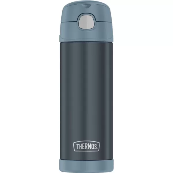 THERMOS FUNTAINER 16 Ounce Stainless Steel Vacuum Insulated Bottle with Wide Spout Lid RosewooodSlate