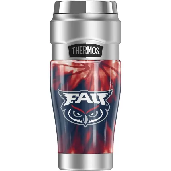 THERMOS Florida Atlantic University OFFICIAL Camo STAINLESS KING Stainless Steel Travel Tumbler Vacuum insulated amp Double Wall 16oz16 oz Tumbler TIEDYE