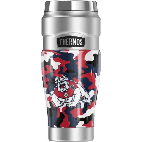 THERMOS Fresno State University OFFICIAL TieDye STAINLESS KING Stainless Steel Travel Tumbler Vacuum insulated amp Double Wall 16oz16 oz Tumbler Camo