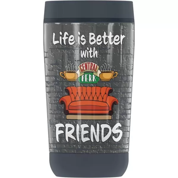 THERMOS Friends Door Peephole GUARDIAN COLLECTION Stainless Steel Travel Tumbler Vacuum insulated amp Double Wall 12 oz12 oz Tumbler LIFE IS BETTER WITH FRIENDS