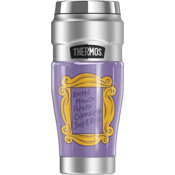 THERMOS Friends Life Is Better With Friends STAINLESS KING Stainless Steel Travel Tumbler Vacuum insulated amp Double Wall 16oz16 oz Tumbler DOOR PEEPHOLE