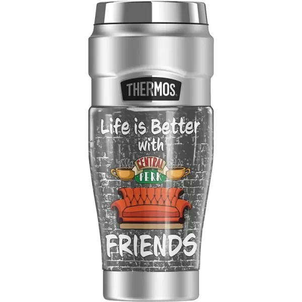 THERMOS Friends Life Is Better With Friends STAINLESS KING Stainless Steel Travel Tumbler Vacuum insulated amp Double Wall 16oz16 oz Tumbler LIFE IS BETTER WITH FRIENDS