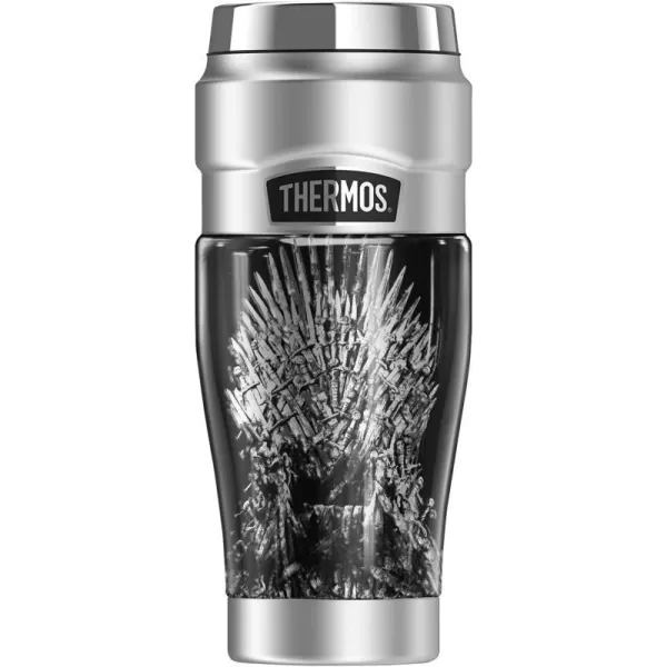 THERMOS Game of Thrones Iron Throne STAINLESS KING Stainless Steel Travel Tumbler Vacuum insulated amp Double Wall 16oz16 oz Tumbler IRON THRONE METALLIC PHOTO