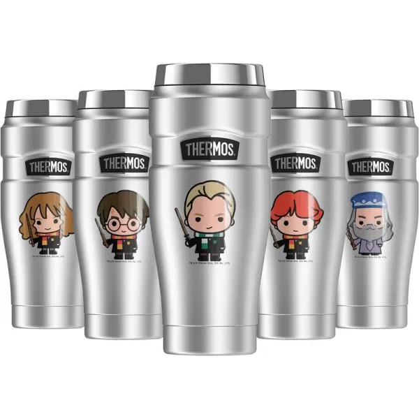 THERMOS Harry Potter Cute Chibi Pattern STAINLESS KING Stainless Steel Travel Tumbler Vacuum insulated amp Double Wall 16oz16 oz Tumbler Draco