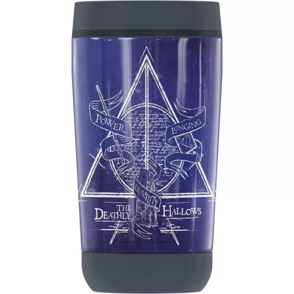 THERMOS Harry Potter Deathly Hallows Logo GUARDIAN COLLECTION Stainless Steel Travel Tumbler Vacuum insulated amp Double Wall 12 ozTHERMOS Harry Potter Deathly Hallows Logo GUARDIAN COLLECTION Stainless Steel Travel Tumbler Vacuum insulated amp Double Wall 12 oz