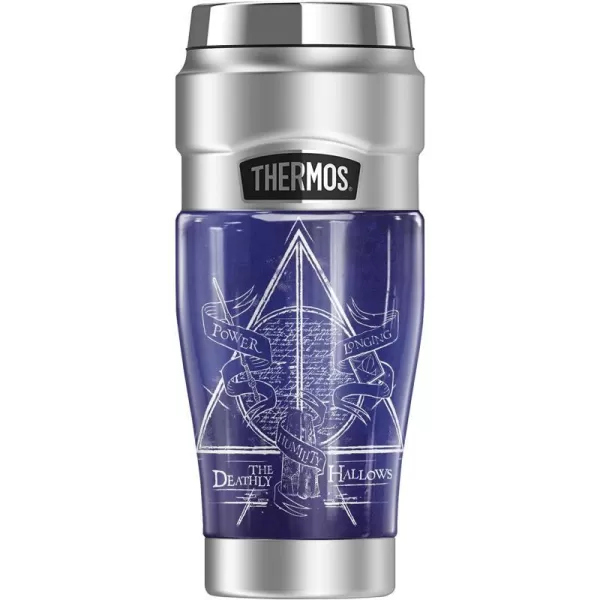 THERMOS Harry Potter Deathly Hallows Logo STAINLESS KING Stainless Steel Travel Tumbler Vacuum insulated amp Double Wall 16ozTHERMOS Harry Potter Deathly Hallows Logo STAINLESS KING Stainless Steel Travel Tumbler Vacuum insulated amp Double Wall 16oz