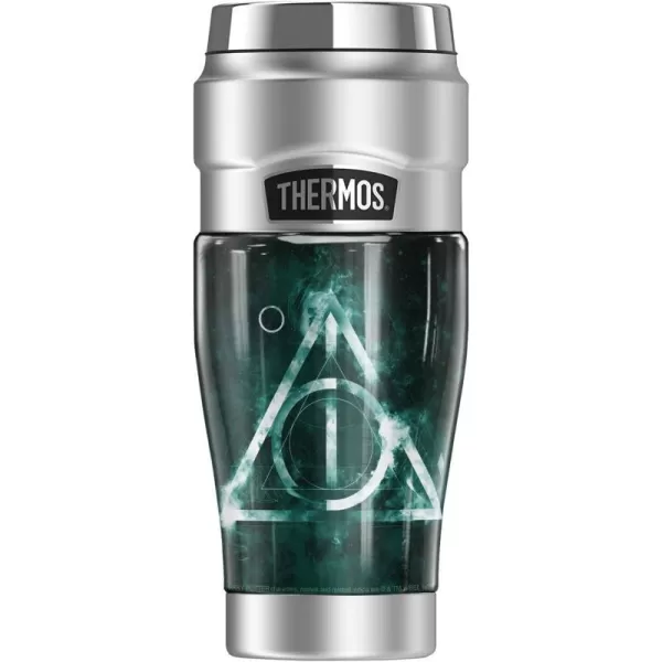 THERMOS Harry Potter Deathly Hallows Logo STAINLESS KING Stainless Steel Travel Tumbler Vacuum insulated amp Double Wall 16ozTHERMOS Harry Potter Deathly Hallows Logo STAINLESS KING Stainless Steel Travel Tumbler Vacuum insulated amp Double Wall 16oz