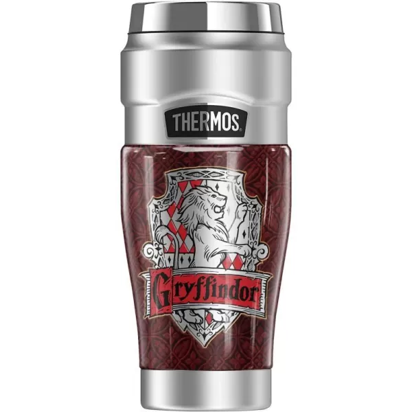 THERMOS Harry Potter Gryffindor House Crest STAINLESS KING Stainless Steel Travel Tumbler Vacuum insulated amp Double Wall 16oz16 oz Tumbler GRYFFINDOR HOUSE CREST