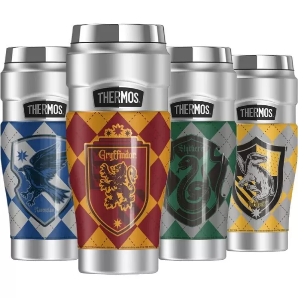 THERMOS Harry Potter Gryffindor Plaid Sigil STAINLESS KING Stainless Steel Travel Tumbler Vacuum insulated amp Double Wall 16oz1 Count Pack of 1 Gryffindor Plaid