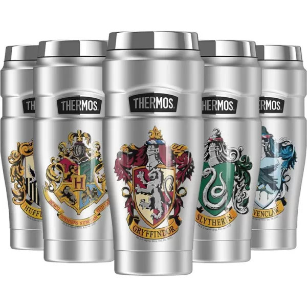 THERMOS Harry Potter Hogwarts School Crest STAINLESS KING Stainless Steel Travel Tumbler Vacuum insulated amp Double Wall 16oz1 Count Pack of 1 Gryffindor House Crest