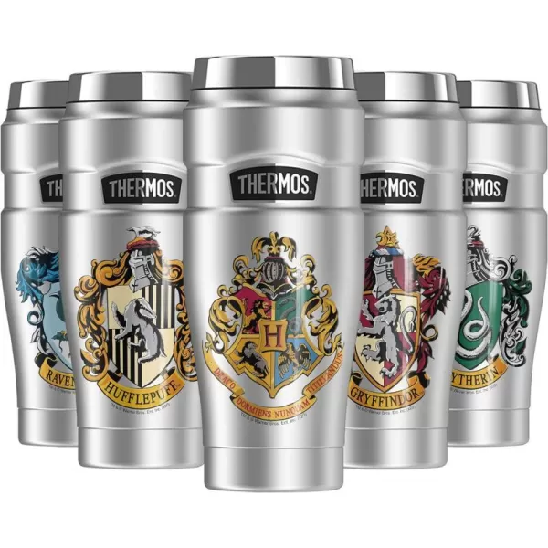 THERMOS Harry Potter Hogwarts School Crest STAINLESS KING Stainless Steel Travel Tumbler Vacuum insulated amp Double Wall 16oz1 Count Pack of 1 Hogwarts School Crest