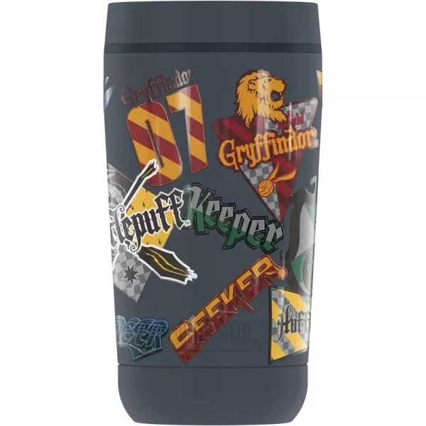 THERMOS Harry Potter Stylized Houses Pattern GUARDIAN COLLECTION Stainless Steel Travel Tumbler Vacuum insulated amp Double Wall 12 oz12 oz Tumbler HOUSE PRIDE STICKER COLLAGE