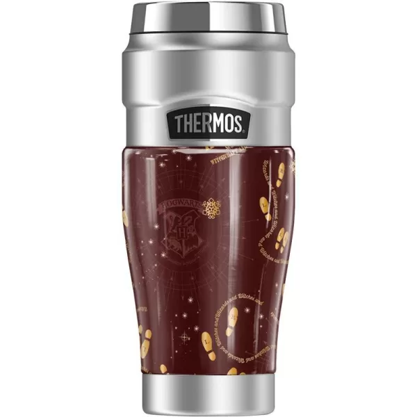 THERMOS Harry Potter Watercolor Hogwarts Express Pattern STAINLESS KING Stainless Steel Travel Tumbler Vacuum insulated amp Double Wall 16oz16 oz Tumbler FOOTPRINT PATTERN