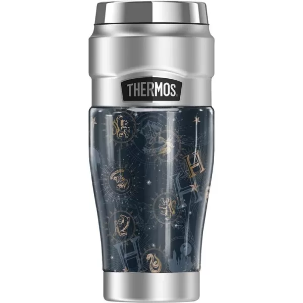 THERMOS Harry Potter Watercolor Hogwarts Express Pattern STAINLESS KING Stainless Steel Travel Tumbler Vacuum insulated amp Double Wall 16oz16 oz Tumbler CELESTIAL HOGWARTS PATTERN