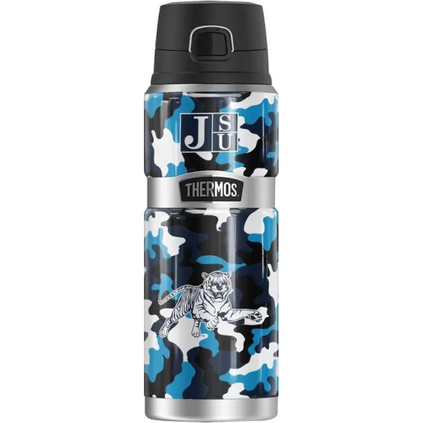 THERMOS Jackson State University OFFICIAL Camo STAINLESS KING Stainless Steel Drink Bottle Vacuum insulated amp Double Wall 24oz24 oz Bottle Camo