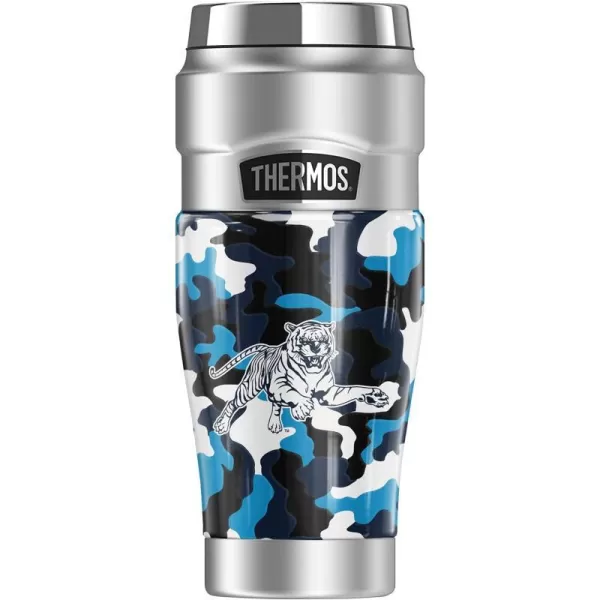 THERMOS Jackson State University OFFICIAL TieDye STAINLESS KING Stainless Steel Travel Tumbler Vacuum insulated amp Double Wall 16oz16 oz Tumbler Camo