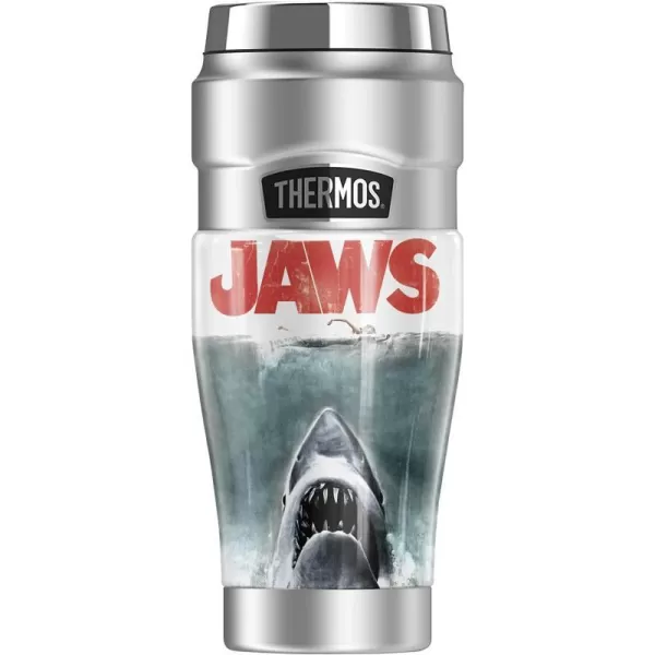 THERMOS Jaws Jaws Classic STAINLESS KING Stainless Steel Travel Tumbler Vacuum insulated amp Double Wall 16ozTHERMOS Jaws Jaws Classic STAINLESS KING Stainless Steel Travel Tumbler Vacuum insulated amp Double Wall 16oz