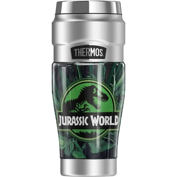 THERMOS Jurassic World Jungle Green Logo STAINLESS KING Stainless Steel Travel Tumbler Vacuum insulated amp Double Wall 16ozTHERMOS Jurassic World Jungle Green Logo STAINLESS KING Stainless Steel Travel Tumbler Vacuum insulated amp Double Wall 16oz