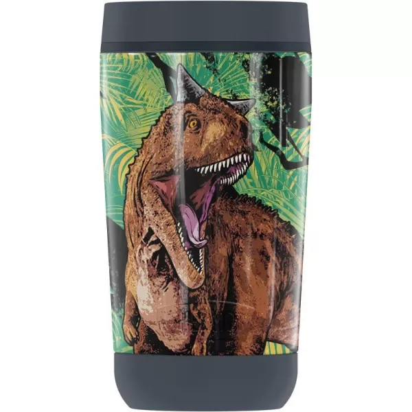 THERMOS Jurassic World Neon Jungle Carnotaurus GUARDIAN COLLECTION Stainless Steel Travel Tumbler Vacuum insulated amp Double Wall 12 oz12 oz Tumbler NEON JUNGLE CARNOTAURUS