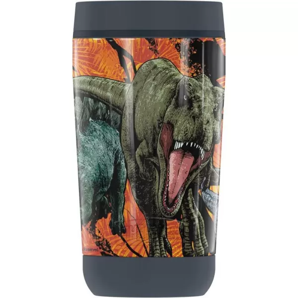 THERMOS Jurassic World Neon Jungle Carnotaurus GUARDIAN COLLECTION Stainless Steel Travel Tumbler Vacuum insulated amp Double Wall 12 oz12 oz Tumbler NEON JUNGLE DINO GROUP