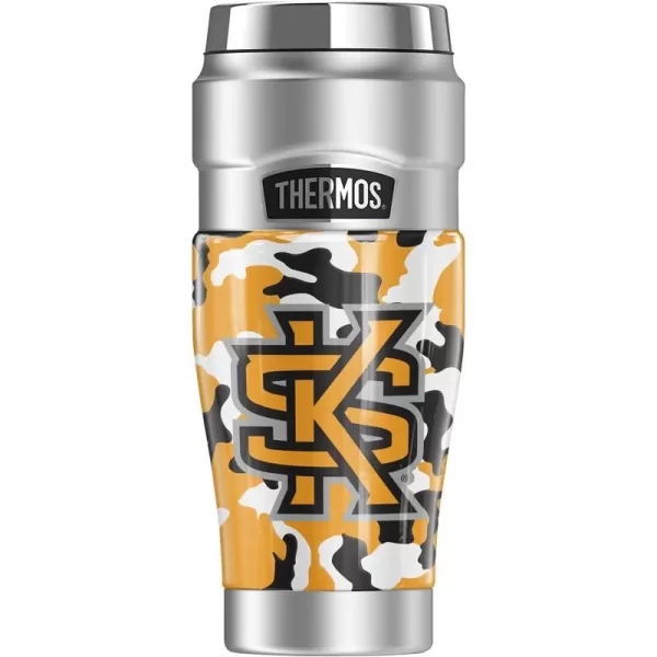 THERMOS Kennesaw State University Official Collection STAINLESS KING Stainless Steel Travel Tumbler Vacuum insulated amp Double Wall 16ozCamo