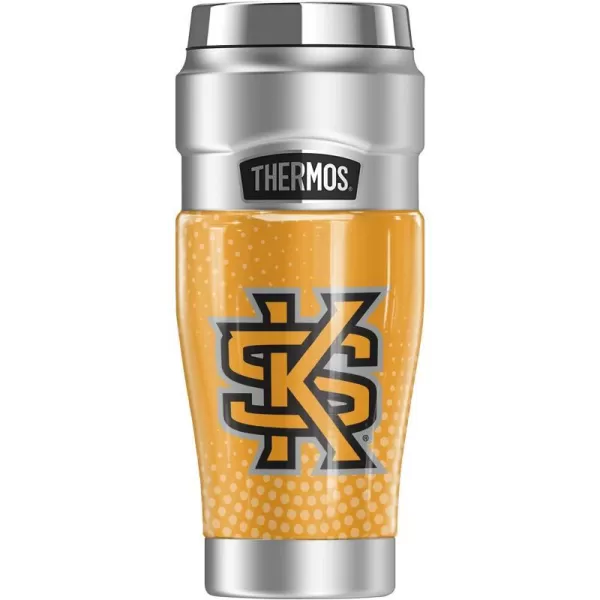 THERMOS Kennesaw State University Official Collection STAINLESS KING Stainless Steel Travel Tumbler Vacuum insulated amp Double Wall 16ozRADIAL DOTS