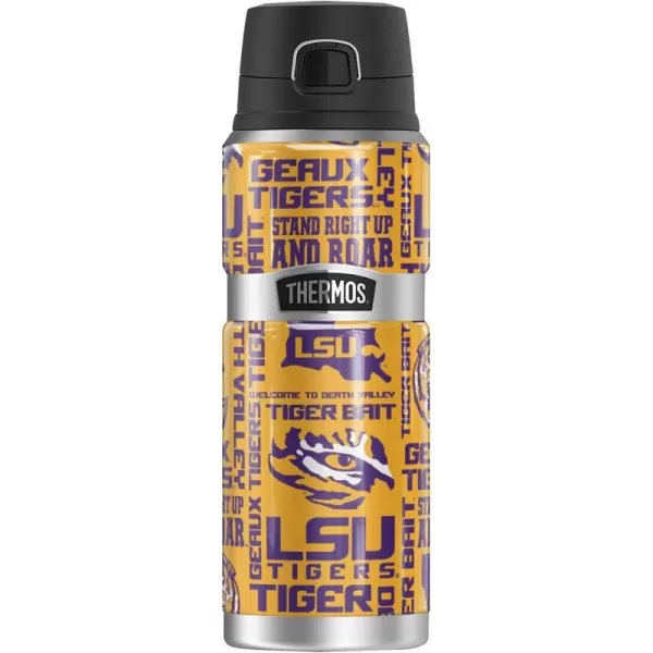 THERMOS LSU Tigers Spirit Pattern STAINLESS KING Stainless Steel Drink Bottle Vacuum insulated amp Double Wall 24ozTHERMOS LSU Tigers Spirit Pattern STAINLESS KING Stainless Steel Drink Bottle Vacuum insulated amp Double Wall 24oz