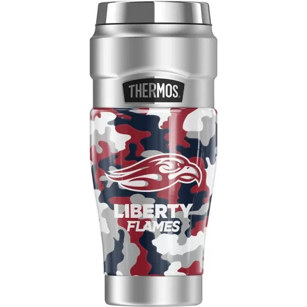 THERMOS Liberty University Official Collection STAINLESS KING Stainless Steel Travel Tumbler Vacuum insulated amp Double Wall 16ozCamo