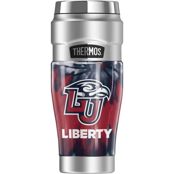 THERMOS Liberty University Official Collection STAINLESS KING Stainless Steel Travel Tumbler Vacuum insulated amp Double Wall 16ozTIEDYE