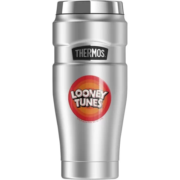 THERMOS Looney Tunes Logo Collection STAINLESS KING Stainless Steel Travel Tumbler Vacuum insulated amp Double Wall 16oz  Character LogoClassic Logo