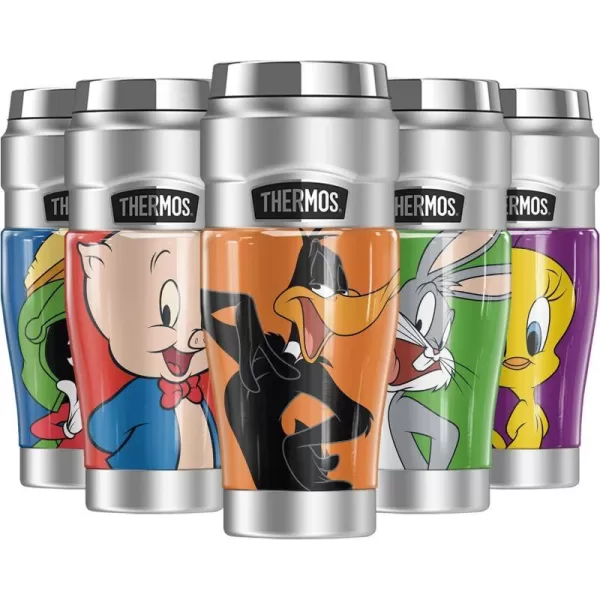 THERMOS Looney Tunes Lola Bunny STAINLESS KING Stainless Steel Travel Tumbler Vacuum insulated amp Double Wall 16oz1 Count Pack of 1 Daffy Duck