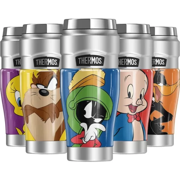 THERMOS Looney Tunes Lola Bunny STAINLESS KING Stainless Steel Travel Tumbler Vacuum insulated amp Double Wall 16oz1 Count Pack of 1 Marvin The Martian