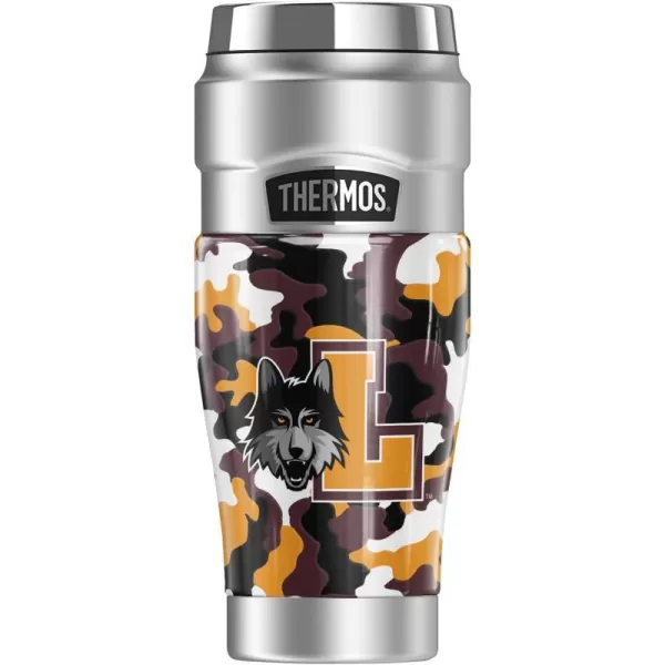 THERMOS Loyola University Chicago Official Collection STAINLESS KING Stainless Steel Travel Tumbler Vacuum insulated amp Double Wall 16ozCamo