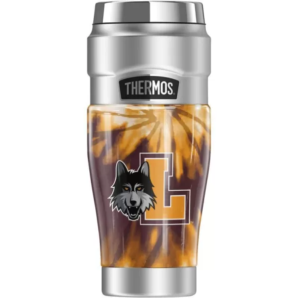 THERMOS Loyola University Chicago Official Collection STAINLESS KING Stainless Steel Travel Tumbler Vacuum insulated amp Double Wall 16ozTIEDYE